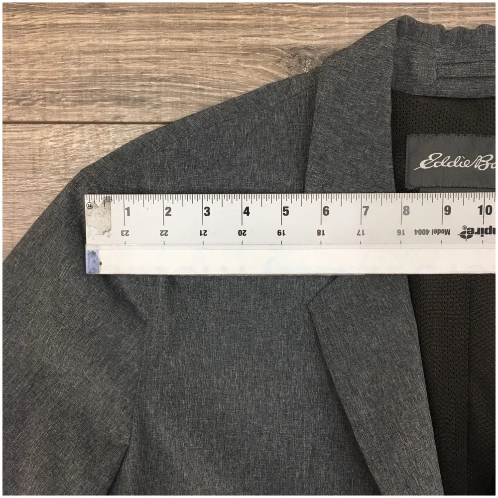 EDDIE BAUER Mens Performance Blazer‎ Sport Coat Casual Jacket Size 48T Gray Suit